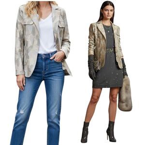 Unique Rinascimento Camo Khaki Blazer Size S